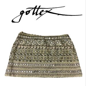 NWT Gottex Silver Yoga Skirt. Sz L